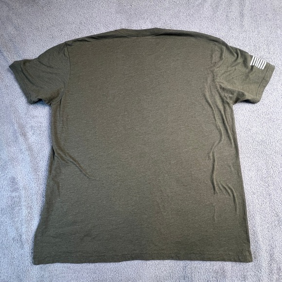 Movement Military Airplane Graphic T-Shirt XXL Olive Green Mens Tee Next Level - Picture 3 of 10